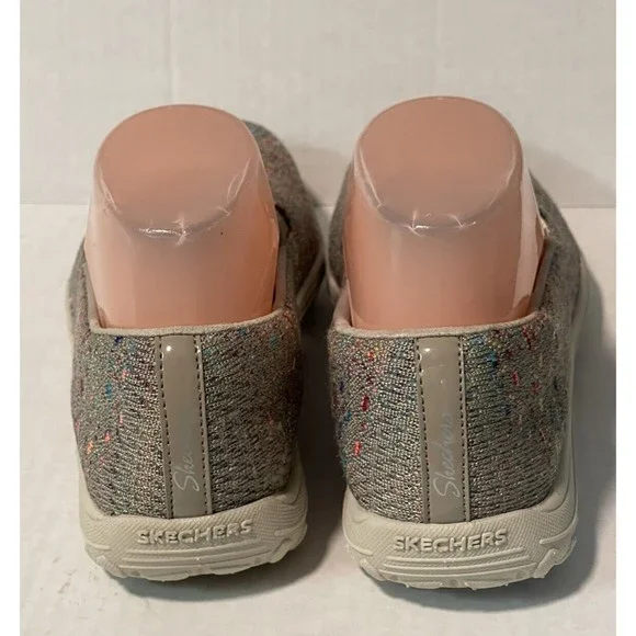 Skechers Sz 6.5 M Slip-On Sneakers Shoes Flats Multicolored Memory Foam Loafers - Picture 4 of 8